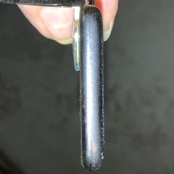 Silver-Tone Metal Collar Necklace With Blue & Black Tree Pendant - Picture 6 of 9